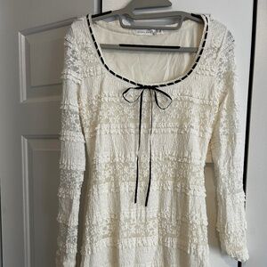 Altar'd State White Lace Tiered Mini Dress - Size XS - NWT